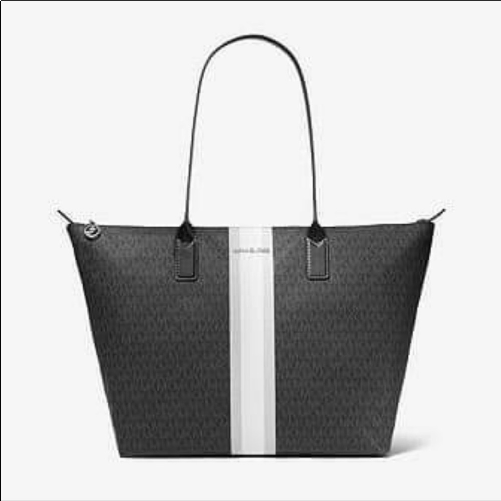 Michael Kors Large Logo Travel Tote Black